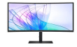 Samsung Monitor 34 inches ViewFinity S65VC VA 3440x1440 UWQHD 21:9 1xHDMI 1xDP 1xUSB-C (90W) 2xUSB 3.0 LAN (RJ45) 5ms HAS VEEBIKAAMERA speakers curved 3YOS