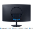 68cm/27'' (1920x1080) Samsung S27C390EAU 4ms 16:9 2xHDMI DisplayPort Speaker Full HD Black Darkblue/Grey