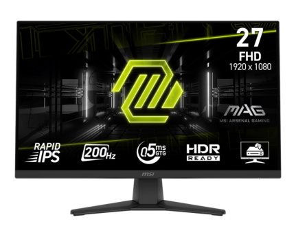 LCD Monitor|MSI|MAG 272F|27''|Gaming|Matte|Panel IPS|1920x1080|16:9|200Hz|0.5 ms|Colour Black|MAG272F