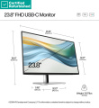 Taastatud SILVER HP 524pu Series 5 Pro WUXGA Charging Monitor - 23.8