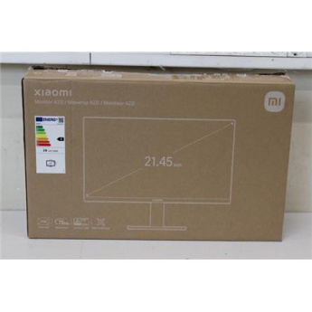 Taastatud. Xiaomi Monitor A22i 22'' 1920x1080/21:9/250 nits/HDMI/Black/ | Xiaomi Monitor | A22i | 22 '' | VA | 16:9 | 75 Hz | 1 ms | 1920 x 1080 pixels | HDMI ports quantity 1 | Black | Warranty 3 month(s) | USED, MISSING: MANUALS, STAND SCREWS AND HDMI