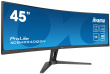 iiyama G-MASTER 45’’ Dual QHD VA panel with KVM switch, USB-C dock and RJ45 (LAN) and height adjustable stand