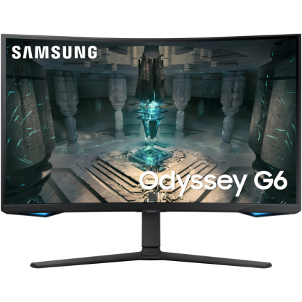 81,3cm/32'' (2560x1440) Samsung Odyssey G6 S32BG650EU 16:9 1ms 2xHDMI DisplayPort VESA Pivot Speaker QHD 240Hz Curved Gaming Черный