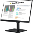 61cm/24'' (1920x1080) Samsung T45F Series F24T452FQR 16:9 5ms IPS 2xHDMI DisplayPort VESA Pivot Full HD Черный