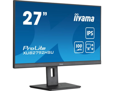 iiyama 27” IPS technology panel with height adjustable stand and 100Hz refresh rate