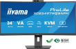 iiyama ProLite 34’’ VA UWQHD curved monitor with a built-in Windows Hello camera and microphone, USB-C Dock, LAN, KVM-Switch and 15cm height adjustable stand