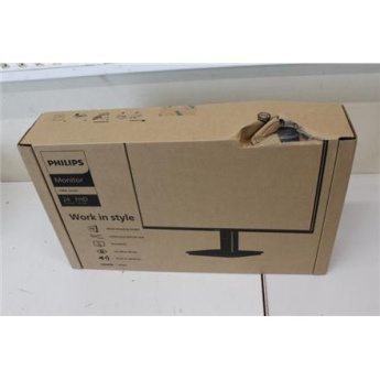 Taastatud. Philips 24E1N1100A/00 23.8'' 16:9/1920x1080/250cd/m2/HDMI VGA | Philips | 24E1N1100A/00 | 24 '' | IPS | 16:9 | 100 Hz | 4 ms | 1920 x 1080 pixels | 250 cd/m² | HDMI ports quantity 1 | Must | Warranty 35 month(s) | DAMAGED PACKAGING