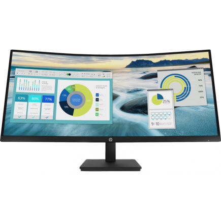 86.36cm/34'' (3440x1440) HP P34hc G4 Curved 21:9 5ms 60Hz HDMI DisplayPort USB-C VESA Speaker WQHD Must