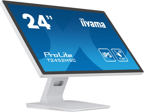 iiyama ProLite 23.8” PCAP 10pt touchscreen monitor featuring IPS panel technology, Edge-to-Edge glass design and anti fingerprint coating WLONONWCROG44