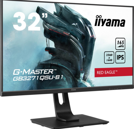iiyama G-MASTER Unleash your full gaming potential with the 165Hz GB3271QSU Red Eagle guaranteeing 1ms MPRT