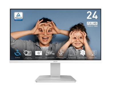 MSI Monitor PRO MP2412W 23.8 inches LED/FHD/Flat/100Hz/Valge