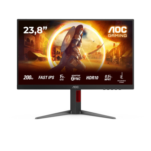 AOC Monitor 24G4HA 23.8 inches Fast IPS 200Hz HDMIx2 DP Pivot Speakers