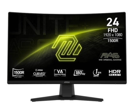 MSI Monitor MAG 242C 23.6 cala/LED/FHD/Curve/180Hz/Черный