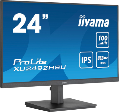 iiyama ProLite 24” IPS technology panel with USB hub and 100Hz refresh rate