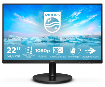 Philips V Line 221V8A/00 LED display 54.6 cm (21.5'') 1920 x 1080 pixels Full HD Must