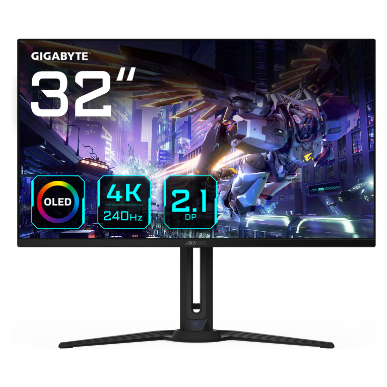 Tootefoto - Gigabyte AORUS FO32U2P 32 3840 x 2160 (4K) HDMI DisplayPort USB-C 240Hz Dockingskærm