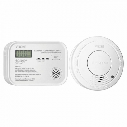 ORNO SMOKE + CARBON MONOXIDE DETECTOR KIT