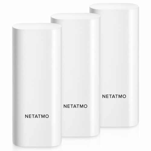 Netatmo, 3 tk, valge - Juhtmevaba ukse-/aknaandur / DTG-EC