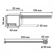 Maclean PIR motion sensor, 12-24V DC, MCE32 V
