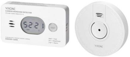 ORNO SMOKE + CARBON MONOXIDE DETECTOR SET DC-7