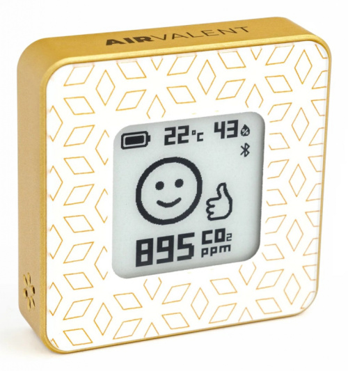 AIRVALENT AIRV-DIAM digital weather station Gold, White Battery