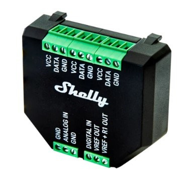 SHELLY Plus Add-On Indoor/outdoor Temperature sensor Built-in Wired