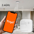 Qoltec Smoke detector with battery Tuya WiFi LED