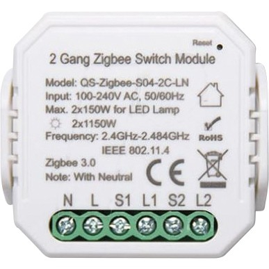 Akuvox Akubela 2 Gang ZigBee Switch Module