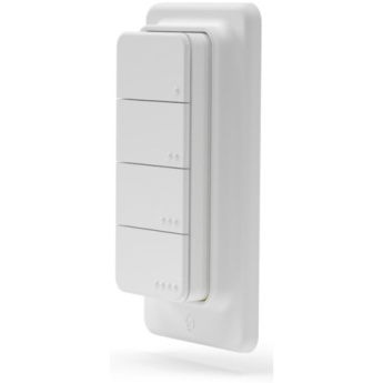 Shelly Plug & Play ''Blu RC Button 4'' Fernbedienung inkl. Magnethalter 4-fach 16 Aktionen Weiß