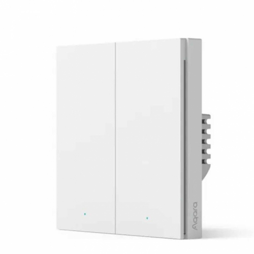 Aqara Smart Wall Switch H1, ilma neutraalita, 2 lülitit - Nutikas seinalüliti / WS-EUK02