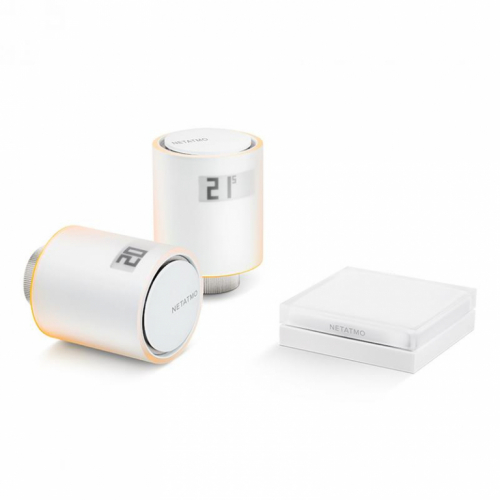 Netatmo Smart Radiator Valves Starter Pack, valge - Radiaatori termostaatide komplekt / NVP-EN