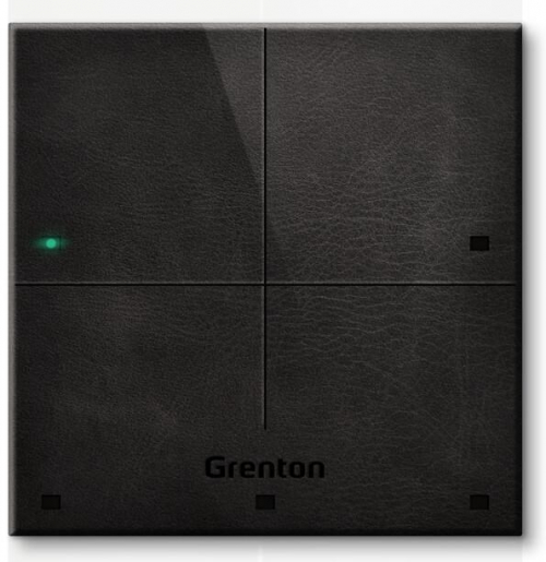 SMART PANEL 4B touch panel black Grenton leather