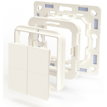 Shelly Plug & Play ''BLU Wall'' Switch 4 Adapter Busch-Jaeger Weiß