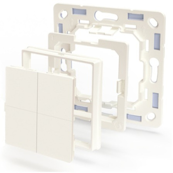 Shelly Plug & Play ''BLU Wall'' Switch 4 Adapter Legrand & Shelly Weiß