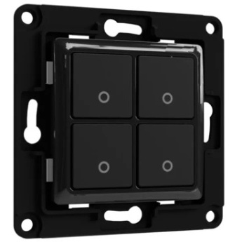 Shelly Accessories ''Wall Switch 4'' Wandtaster 4-fach Schwarz