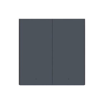 Aqara Smart Wall Switch H1, ilma neutraalita, 2 lülitit, hall - Nutikas seinalüliti / WS-EUK02G