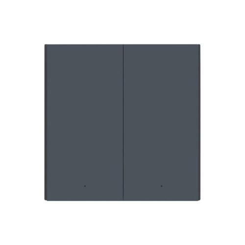 Aqara Smart Wall Switch H1, ilma neutraalita, 2 lülitit, hall - Nutikas seinalüliti / WS-EUK02G