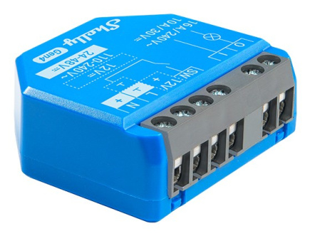 SHELLY 1 Gen4 Smart switch Blue SHELLY 1 Gen4 Smart switch Blue