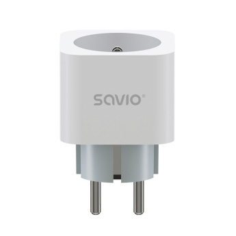 SAVIO WI-FI smart socket, 16A, AS-01, Valge