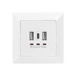 Digitus | Socket with USB A & USB-C Ports, flush mounted