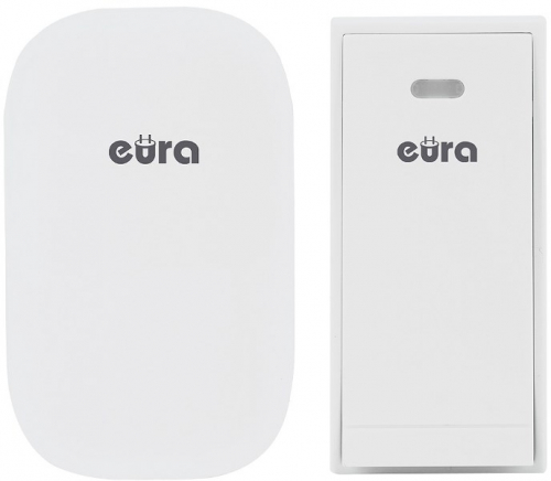 WIRELESS DOORBELL ''EURA'' WDP-81H2 ''SONG'' - battery-free, button (kinetic), expandable