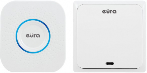 WIRELESS DOORBELL ''EURA'' WDP-82H2battery-free, push button (kinetic), expandable