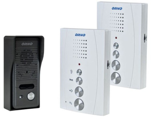 Orno ZSingle-family doorphone set with intercom, hands free, white, ELUVIO INTERCOM OR-DOM-RE-920/W - OR-DOM-RE-920/W