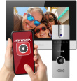 Video intercom HILOOK HD-VIS-04 7” screen LCD TFT 1024x600px WiFi Black, Silver