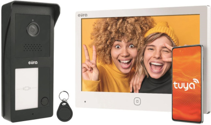 EURA 2-wire video door phone VDP-49A3-2TY white