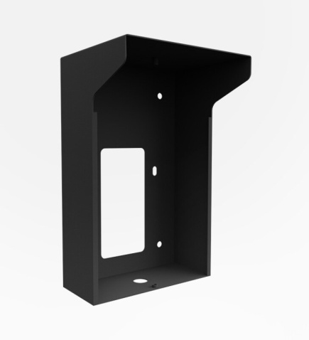 Frame with rooftop for intercom