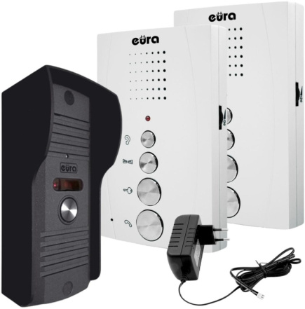 INTERCOM ''EURA'' ADP-51A3 ''DIFESA'' - 1-family, 2 home stations, intercom, Valge,