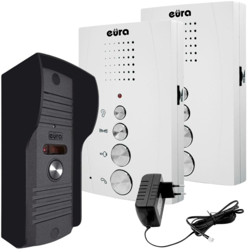 INTERCOM ''EURA'' ADP-51A3 ''DIFESA'' - 1-family, 2 home stations, intercom, Valge,
