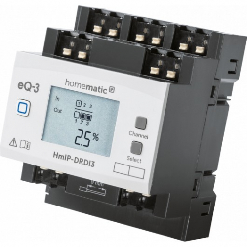 Homematic IP Dimmaktor für Hutschienenmontage – 3-fach