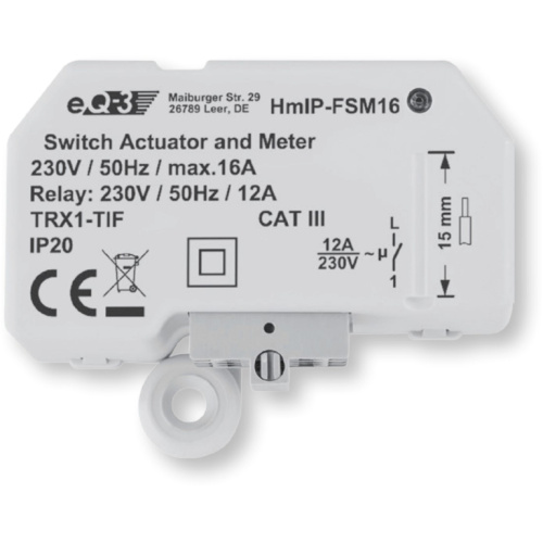 Homematic IP Schalt-Mess-Aktor (16A) - Unterputz